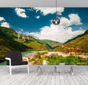 Picture of View on gorge in Chicamocha national park in Colombia